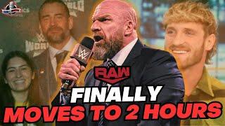 MAJOR Update on WWE Raw Going 2 Hours, Logan Paul SHOOTS on Kevin Nash