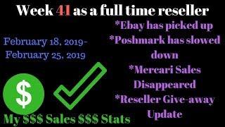 Caroline's Closet - Week 41 selling full time on Ebay, Mercari, Poshmark & Amazon