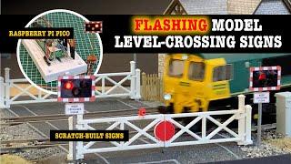 Make your own realistic flashing level-crossing signs for your model railway with Raspberry Pi Pico
