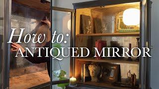 How to: make an antiqued mirror using plexiglass + spray paint