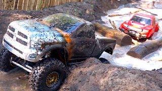 3 TRUCKS GET MUDDY! FiRST TiME ON COURSE as a FAMiLY! #ProudParenting | RC ADVENTURES