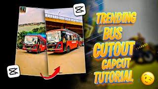 INSTAGRAM TRENDING VIRAL BUS REEL CUTOUT ANIMATION TUTORIAL IN CAPCUT | BIKE REELS EDITING |CAPCUT