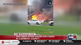 Two dead after house explosion in Clermont County