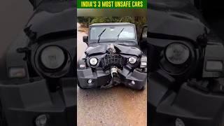 India's 3 Most Unsafe Cars  #shorts #youtubeshorts