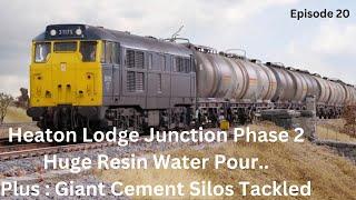 Britains Biggest Model Railway - Heaton Lodge Junction Phase 2. Giant Cement Silos..Episode 20