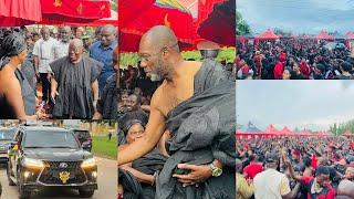 Again!President Nana Addo & Napo storm Bechemhene’s funeral today with a Massive Crowd!