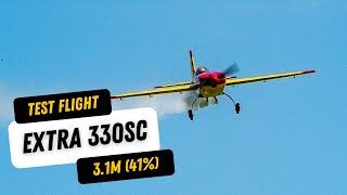 First Flight of 3.1m Krill Extra 330SC with DA200LM