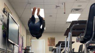 Snuck A Backflip In Geometry Class  #shorts