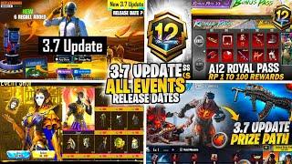 3.7 Update Leaks | A12 Royal Pass | Godzilla Prize Path | Anukhra X-Sut Leaks | 3.7 Update Bgmi/Pubg