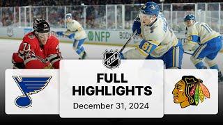 NHL Highlights | Winter Classic | Blues vs. Blackhawks - December 31, 2024