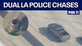 High-speed police chase underway in LA County