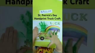 ️ St. Patrick’s Day Handprint Truck Craft – Fun DIY for Kids! 