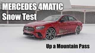 How Good Is Mercedes 4MATIC Up A Snowy Mountain Pass?