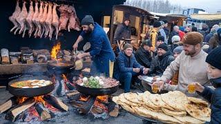 Amazing Skills! Street Food Central Asia-Extreme Afghani Food | Traditional Street food