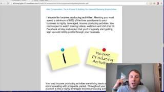 MLM Network Marketing Training | Your A-Z Guide | "The Letter I"