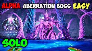 Aberration ALPHA Boss Fight EASY And SOLO Rockwell in ARK Ascended