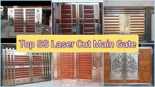 Best Top 60 SS Steel Laser Cut Main Gate Design 2023 || •Modern Steel Gate ideas