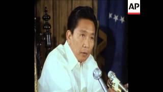 SYND 21-1-73 PRESIDENT MARCOS OF PHILIPPINES SPEAKS ON NEW REGIME