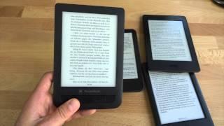 eBook Reader im Display Vergleich