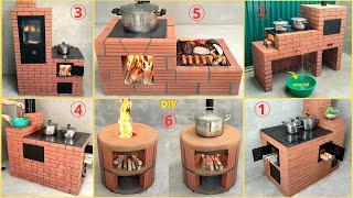 6 types of wood stoves built with red bricks, the most common in the family - You should know