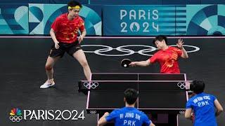 China outduels North Korea for table tennis mixed doubles gold | Paris Olympics | NBC Sports