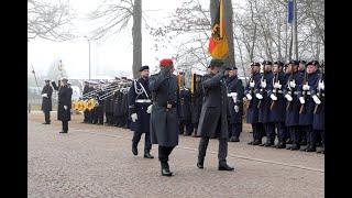 Military honours for the 110th Finnentag in Hohenlockstedt