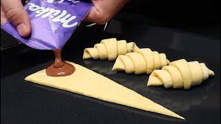 Dessert in 5 Minutes! Just Puff Pastry and Chocolate! They Will Disappear in a Minute!