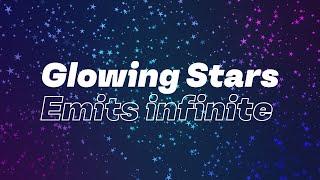 Glowing Stars emits infinite | Abstract Background Video Stock Footage