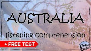 AUSTRALIA - listening comprehension  + test ️ | Einfach Englisch