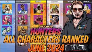 All Characters Ranked BEST to WORST in Star Wars Hunters - The ULTIMATE Tier List - June 2024