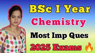 BSc 1st Year Chemistry Most Important Questions 2025 | Dear Pari