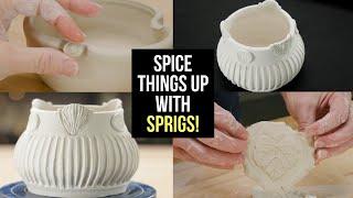 Add Texture to Your Pots with Sprigs!