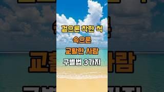겉으론 착한 척, 속으론 교활한 사람 구별법 3가지 #삶의지혜 #조언 #인생지혜