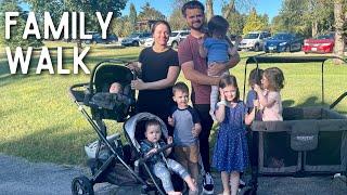 Family Walk with 7 kids 5 and under!