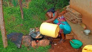 African VILLAGELIFE #COOKING Authentic Food for LUNCH || off grid|| Kenya East Africa.#‼️