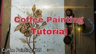 COFFEE PAINTING TUTORIAL- CARA MUDAH MELUKIS DENGAN KOPI