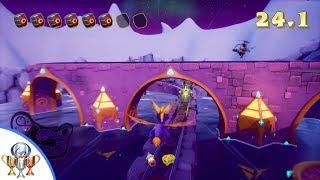 Spyro the Dragon Icy Flight 100% PLUS Fly Like an Eagle Trophy