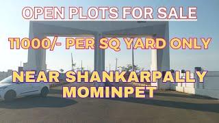 Open Plots For Sale || Mominpet Near Shankarpally || 100' Feet Road Facing || Hyderabad