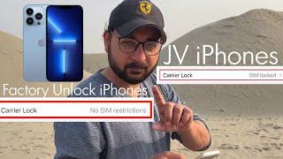 Factory Unlock vs JV iPhones. The Difference. By Zubair Raz