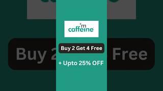 Mcaffeine ️ loot Buy 2 Get 4 Free products with an extra 25% OFF | hidden coupon code  | #shorts