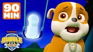 Rubble Finds a Spooky Ghost on Halloween! w/ PAW Patrol | 90 Minute Compilation | Rubble & Crew