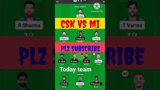 MI vs CSK Dream11 Team | MI vs CSK Grnd Legue Team | MI vs CSK Dream11 Prediction | IPL2023 #shorts