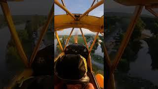 Landing on the Susquehanna River #aviation #aviator #landing #aviator #aviation #flying #flight #j3