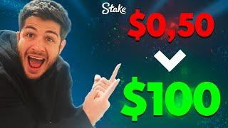 How To Take .50 Cents To $100 On STAKE!!!