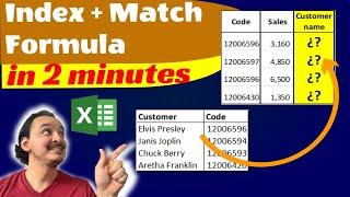  How to look for values in another table in Excel (INDEX + MATCH formulas) in 2 minutes