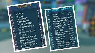 IM ON REBIRTH LEADERBOARD IN STRONGMAN SIMULATOR!!