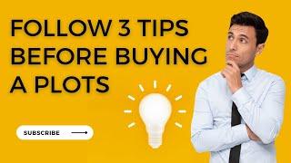 Follow 3 Tips before buying a plots in Hyderabad || Shyam Property Advisor ||