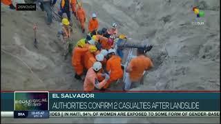 El Salvador: Authorities confirm 2 casualties after landslide