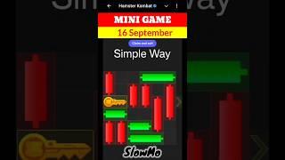 Hamster Kombat Mini Game Today 16 September Unlock Key | 16 September Mini Game Hamster | #mini game