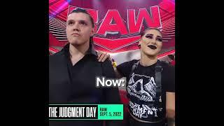 {Rhea Ripley} & Dominik Mysterio love you Then vs now #short  #wwe #edit 